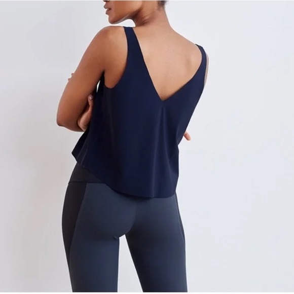 ADAY Got The Scoop Tank, ‘Midnight’ black/blue, size XS - Picture 2 of 10